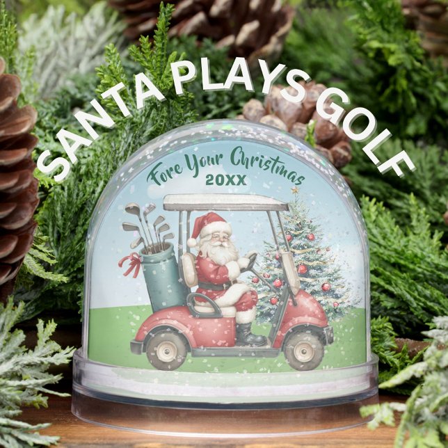 FORE YOUR CHRISTMAS SANTA PLAYS GOLF SCHNEEKUGELN (Von Creator hochgeladen)