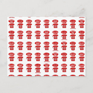 Foreign Language greetings telephone pattern Postkarte