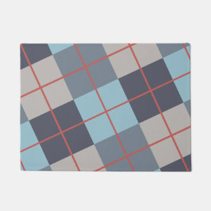 Forelle Blue Gray Baumwolle Orange Red Pattern Fußmatte