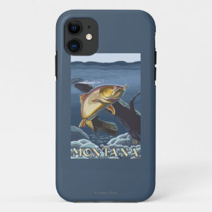 Forelle, die Querschnitt - Montana fischt Case-Mate iPhone Hülle