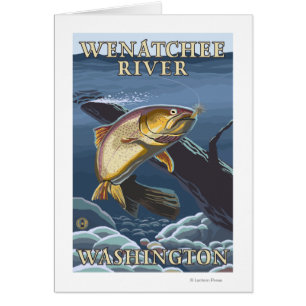 Forelle, die Querschnitt - Wenatchee Fluss, W