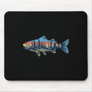 Forelle Fischen Natur Außenfischerei Fischer Wildl Mousepad