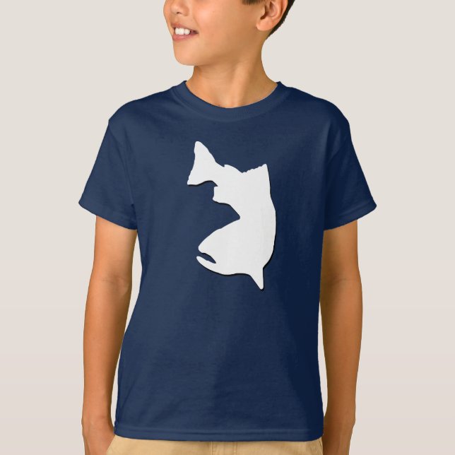FORELLE-FISCHEN-VEKTORgraphik T-Shirt (Vorderseite)