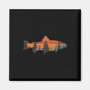 Forelle Fliegenfischen Natur Outdoor Angler Gesche Magnet