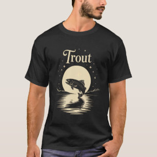 Forelle Fly Fishing Ausrüstung Braune Forelle Kost T-Shirt
