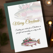 Forelle Frohe Weihnachts-Einladung