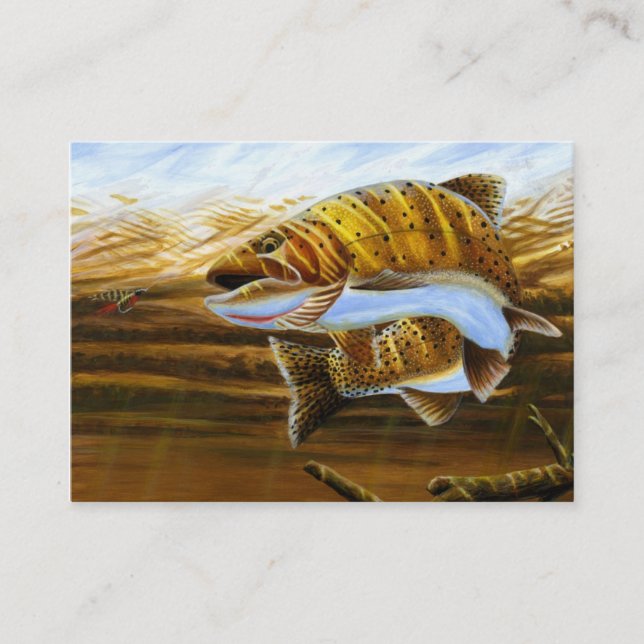 FORELLE Visitenkarte-Schablone Visitenkarte (Vorderseite)