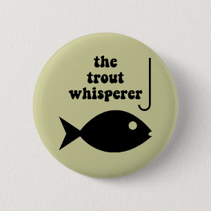 Forelle Whispererfischen Button