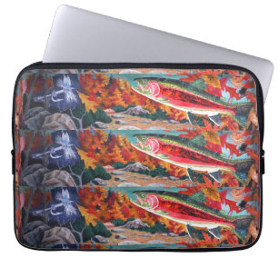 Forellen, Bass und Crappie drei Fische Favoriten Laptopschutzhülle