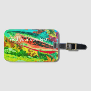 Forellen, Bass und Crappie drei Fische Favoriten p Gepäckanhänger