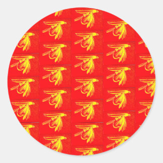 Forellen, Bass und Crappie drei Fische Favoriten Runder Aufkleber