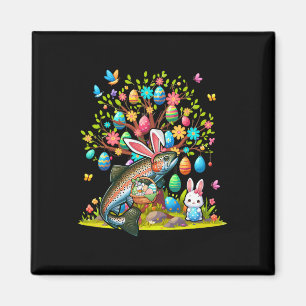 Forellen Fische Bunny Ostereier Niedlich Baumkostü Magnet