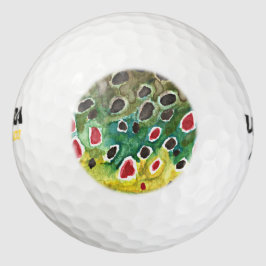Forellen Fischen Golfer Golfball