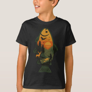 Forellen Fischen Outdoor Forest Nature Wildlife S T-Shirt
