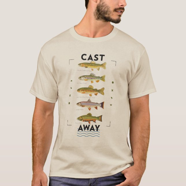 Forellen Fischen T Shirt (Vorderseite)
