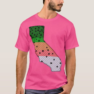 Forellen Regenbogenforelle Muster California Stein T-Shirt