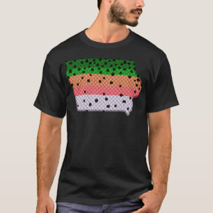 Forellen Regenbogenforelle Muster Iowa Staat Karte T-Shirt