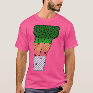 Forellen Regenbogenforelle Muster Vermont Staat T-Shirt