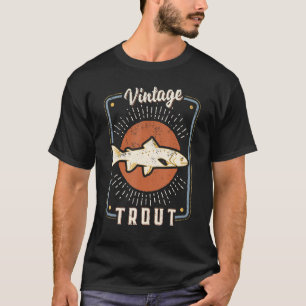 Forellen Vintag Retro Klassische Tierische Liebe T-Shirt
