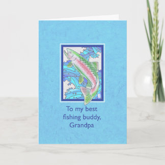 Forellen vom Kind bis Großvater Geburtstag Karte