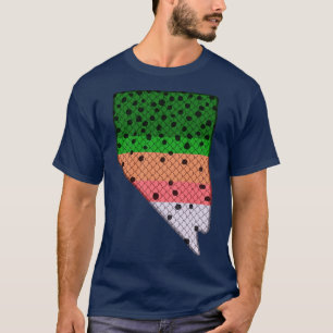 Forellenangeln Regenbogenforelle Muster Nevada Sta T-Shirt