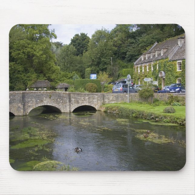Forellenbach im Dorf Bibury, Mousepad (Vorne)