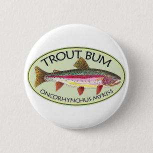 Forellenbarsche Fischerei Button