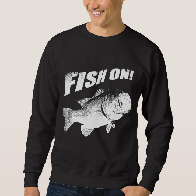 Forellenbarschfische an sweatshirt (Vorderseite)