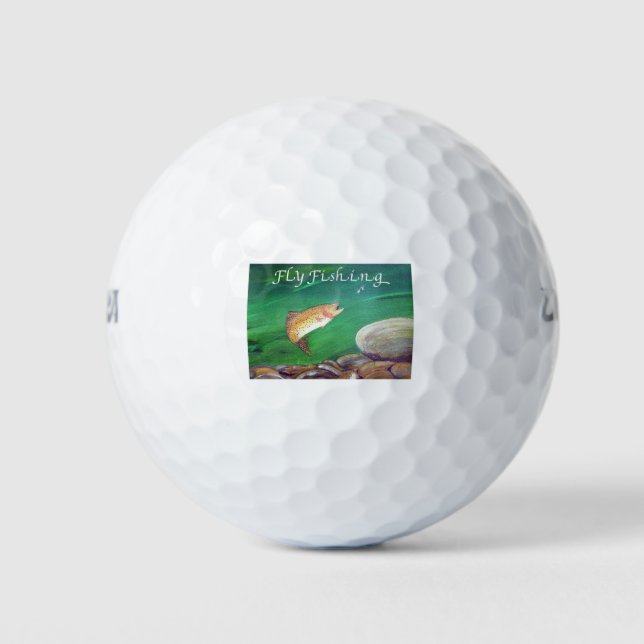 Forellenfisch Lachs/Regenbogenforelle Golfball (Vorderseite)