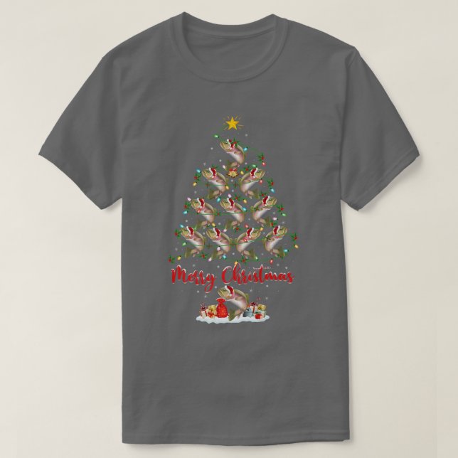 Forellenfisch Lover Xmas Matching Santa Trout Chri T-Shirt (Design vorne)