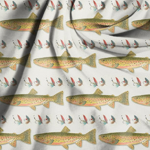 Forellenfischen Fliegen Fischen Fischer Stoff