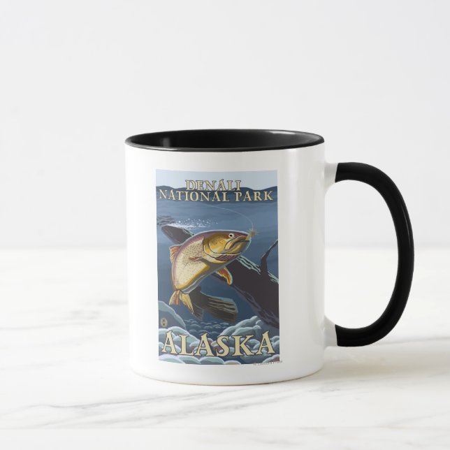 Forellenfischerei - Abschnitt 3 Tasse (Rechts)
