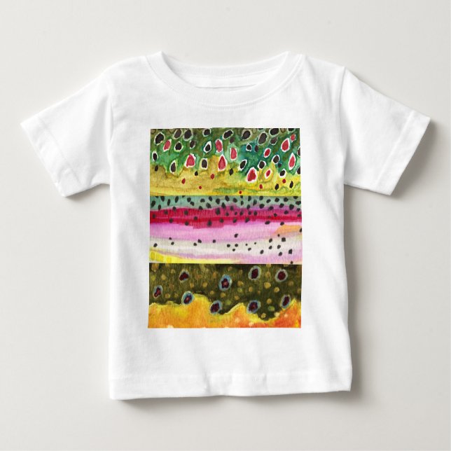 Forellenfischerei Baby T-shirt (Vorderseite)