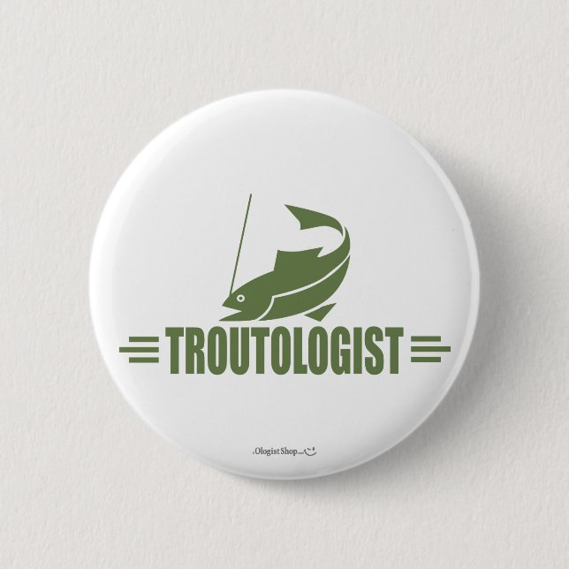 Forellenfischerei Button (Vorderseite)