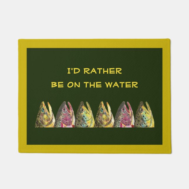 Forellenfischerei Fußmatte (Vorderseite)