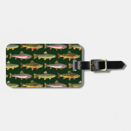 Forellenfischerei Gepäckanhänger