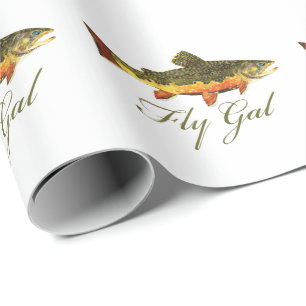 Forellenfischerei Geschenkpapier
