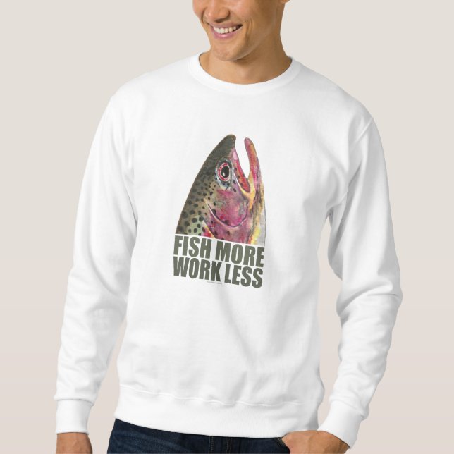 Forellenfischerei mehr sweatshirt (Vorderseite)