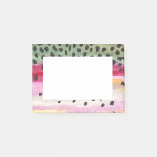 Forellenfischerei Post-it Klebezettel (Vorderseite)