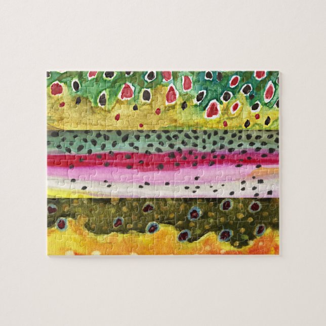 Forellenfischerei Puzzle (Horizontal)