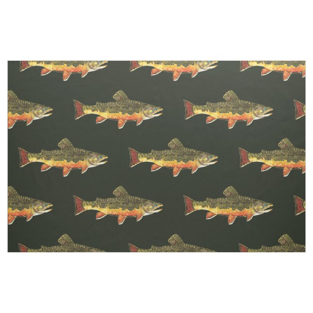Forellenfischerei Stoff (Yard (91,4 cm))
