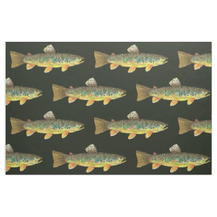 Forellenfischerei Stoff