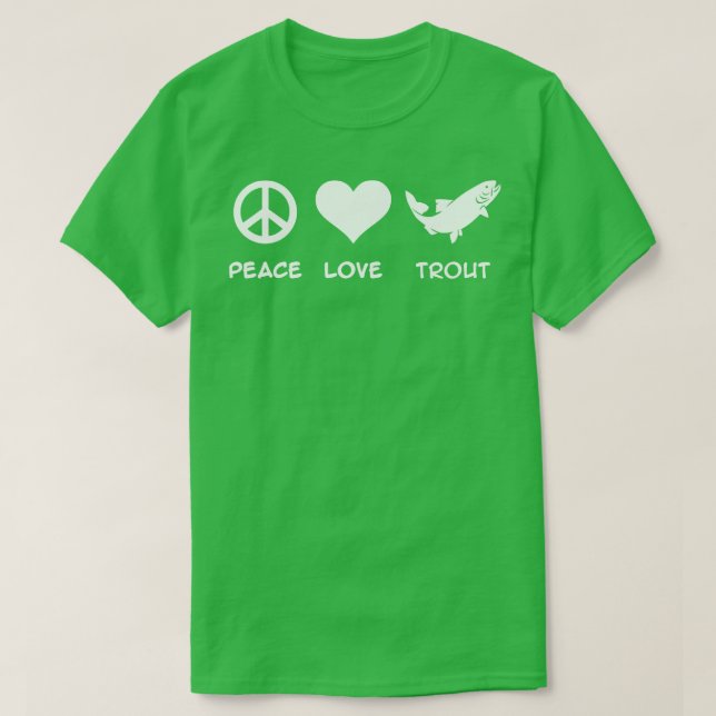 Forellenfischerei T-Shirt (Design vorne)