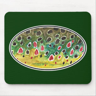 Forellenfliege Mousepad