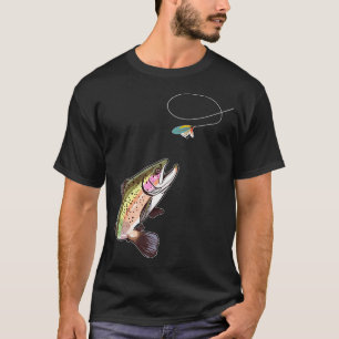 Forellenfliegenfischen - Forelle beißt an einen Fl T-Shirt