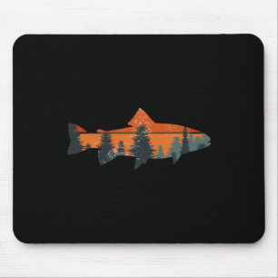 Forellenfliegenfischen Natur Outdoor Angler Gesche Mousepad