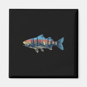 Forellenfliegenfischen Natur Outdoor Angler Wildni Magnet