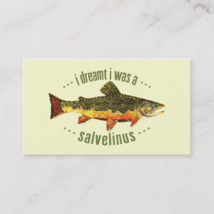 Forellenfliegenfischen Visitenkarte