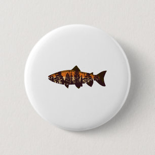 Forellenfliegenfischen Wald Natur Wildtiere Angler Button