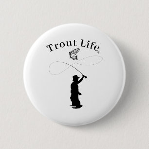 Forellenleben Fliegenfischen Button
